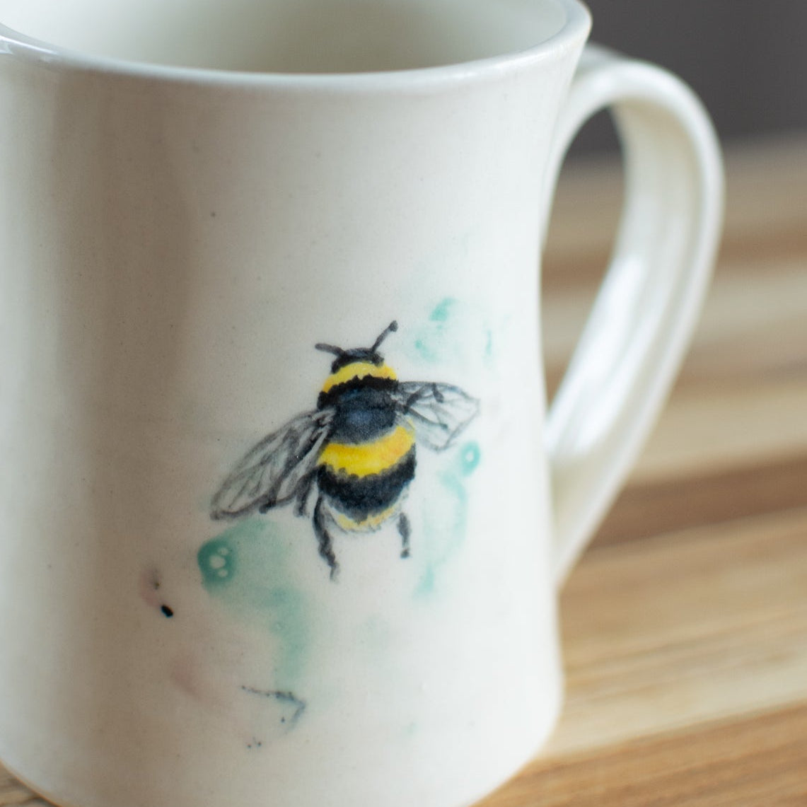 Whispers of Thistle – Bumblebee Mug - Imagine That Pottery