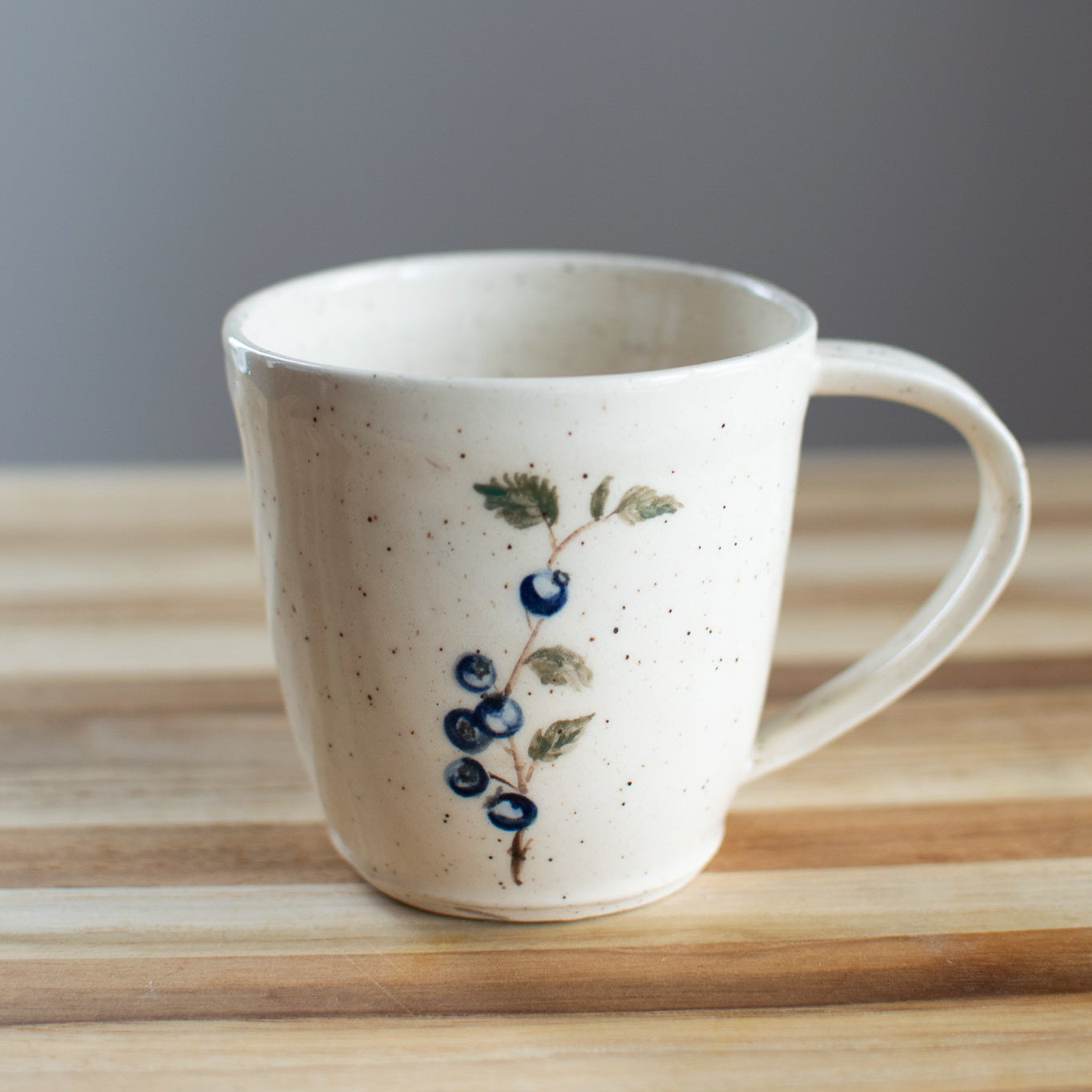 Newfoundland Blueberry Pottery Mug - Handcrafted - Imagine that Pottery
