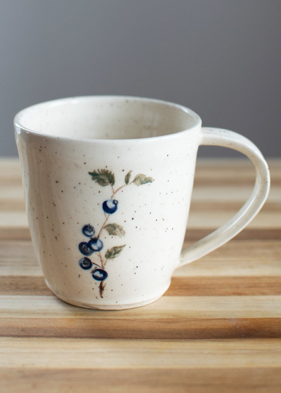 Newfoundland Blueberry Pottery Mug - Handcrafted - Imagine that Pottery