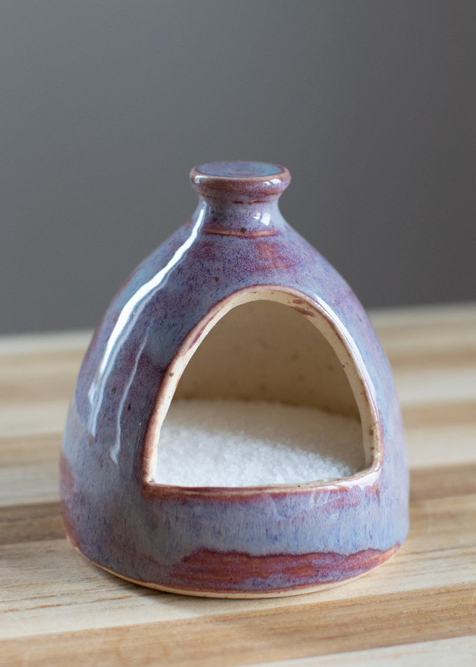 Mulberry Charm - Salt Cellar - Handcrafted Pottery