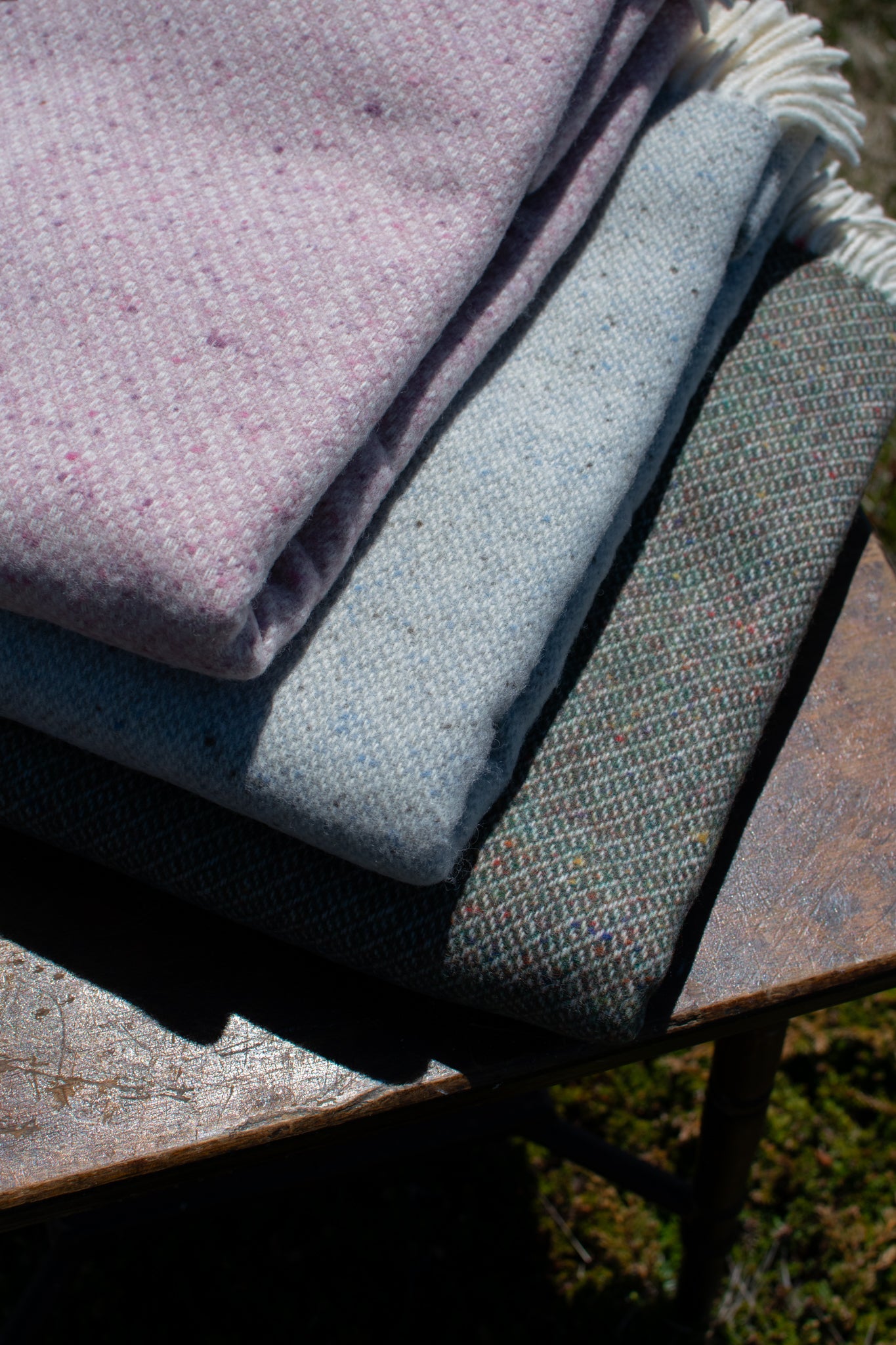 Pure Wool Blanket - Donegal (Duck Egg)