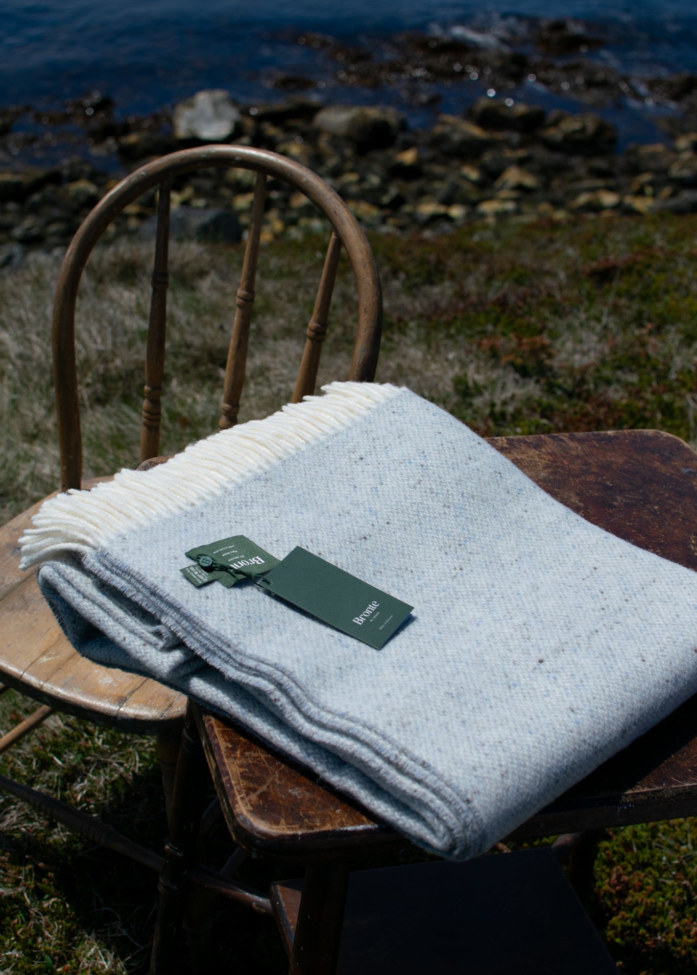 Pure Wool Blanket - Donegal (Duck Egg)