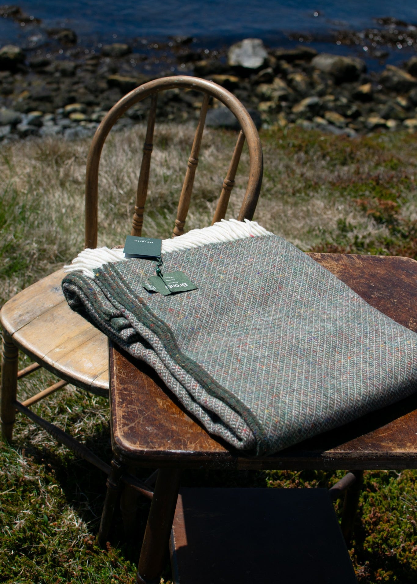 Pure Wool Blanket - Donegal (Bottle Green)