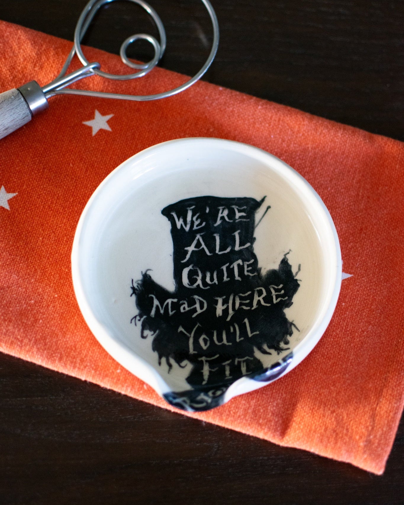 Quite Mad - Pottery Spoon Rest