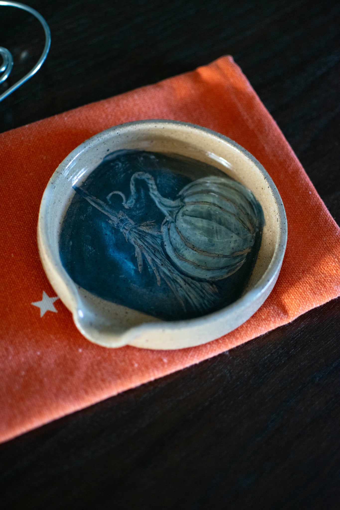 Witch’s Pumpkin - Pottery Spoon Rest