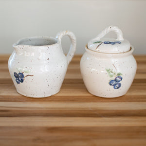 Blueberry Brunch – Cream & Sugar Set