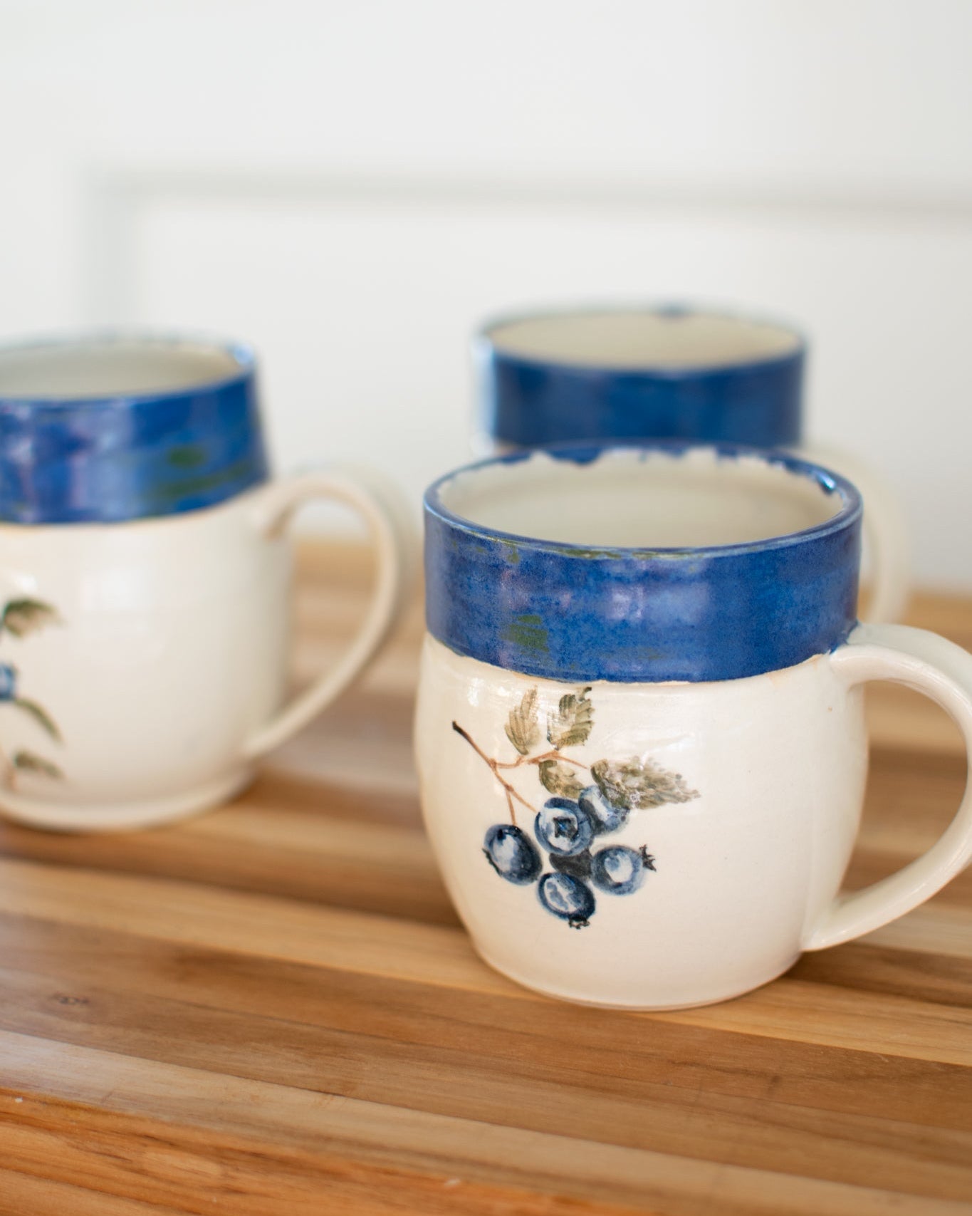 'Beautiful-in-Blue' Newfoundland Blueberry Pottery Mug