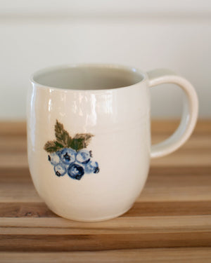 Mornings on Blueberry Hill Collection - Handcrafted Pottery Mugs