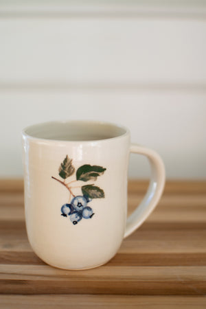 Mornings on Blueberry Hill Collection - Handcrafted Pottery Mugs