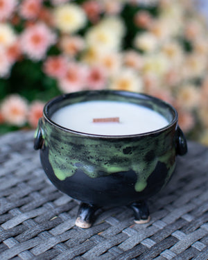 The Witch’s Brew Cauldron - Pottery Cauldron Candle