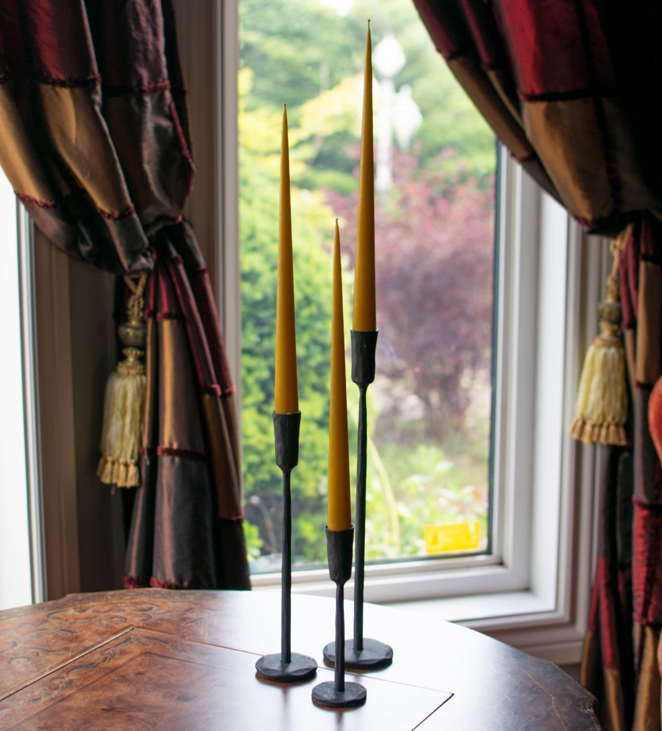 Luna Forged Candlestick - Black