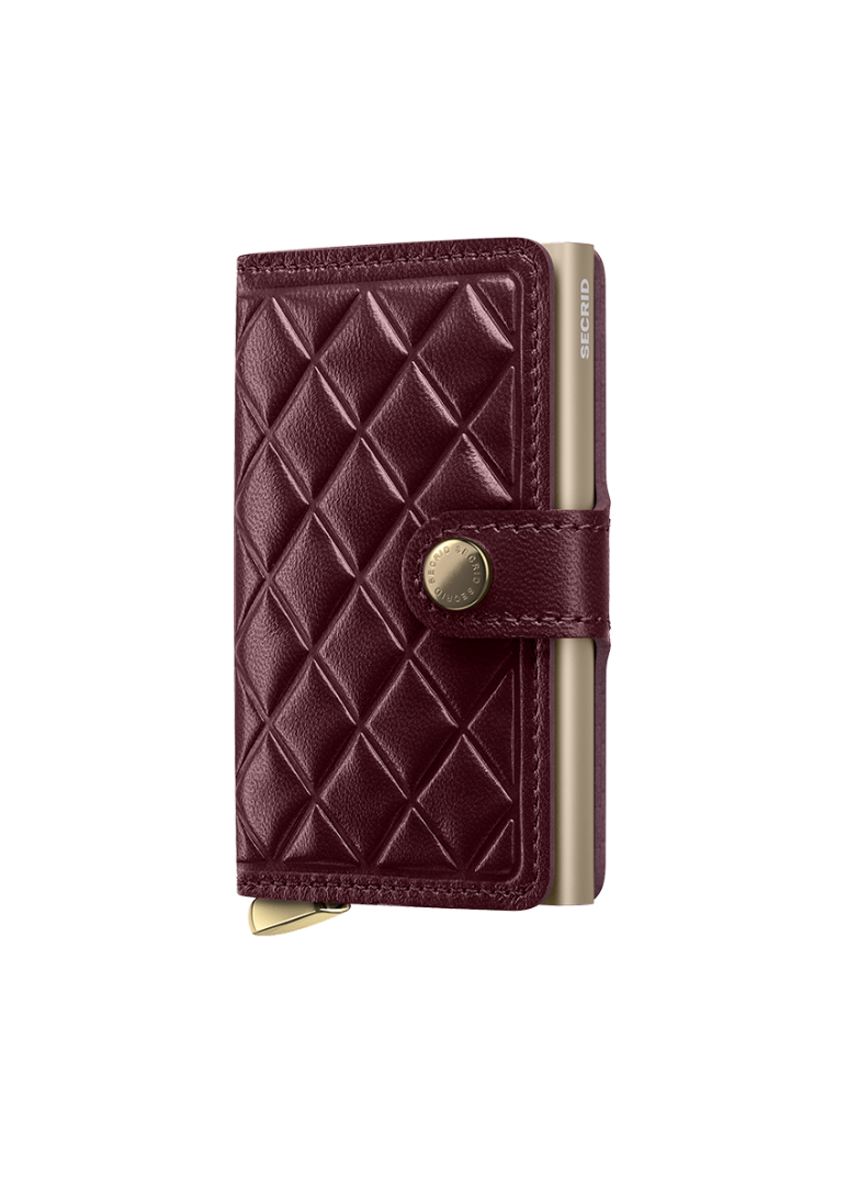 Premium Secrid Miniwallet - Diamond Bordeaux