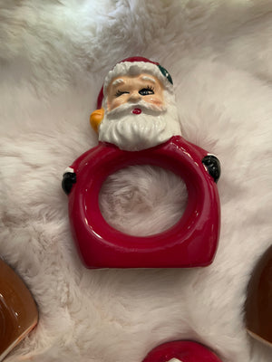 Santa and Reindeer Napkin Rings