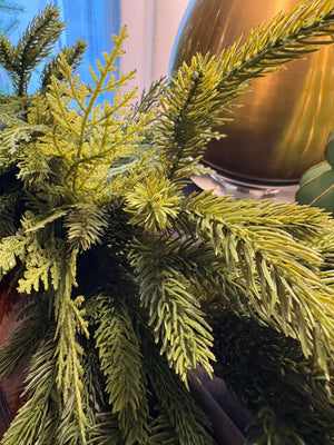 72" Fresh Touch Spruce & Cedar Garland