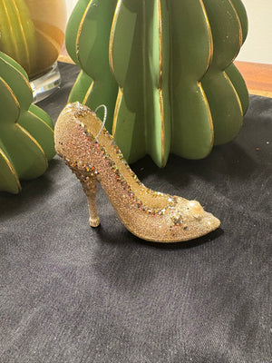Gilded Cinderella Stiletto Ornament