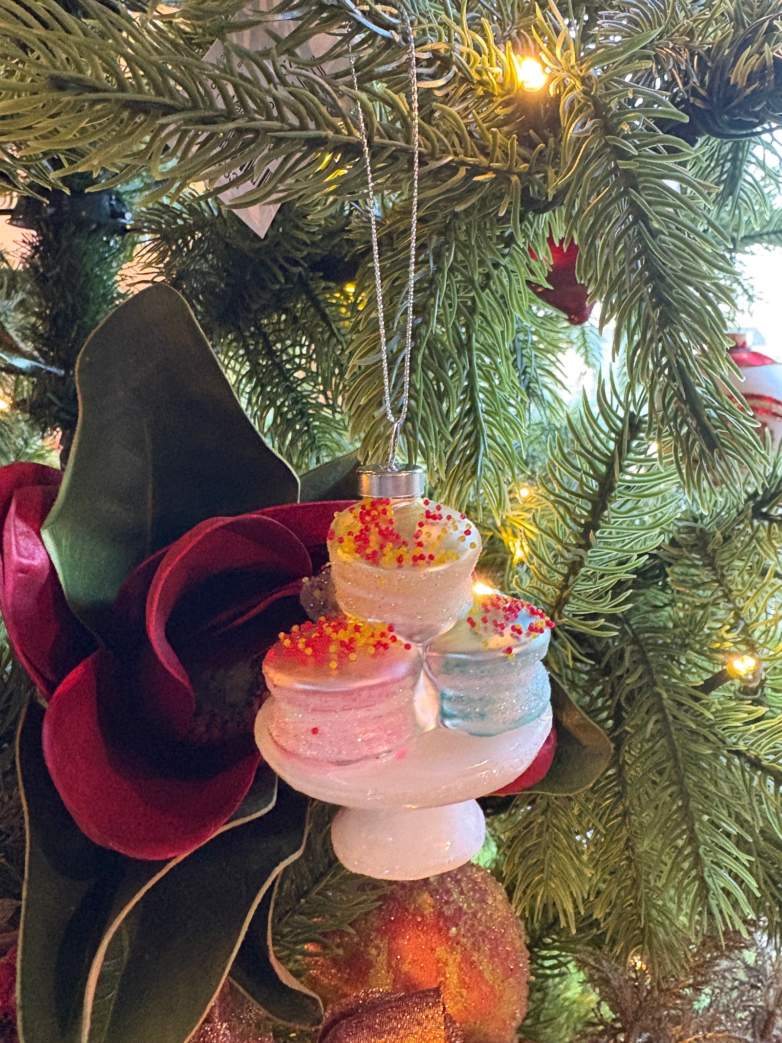 Festive Macaron Tower Ornament
