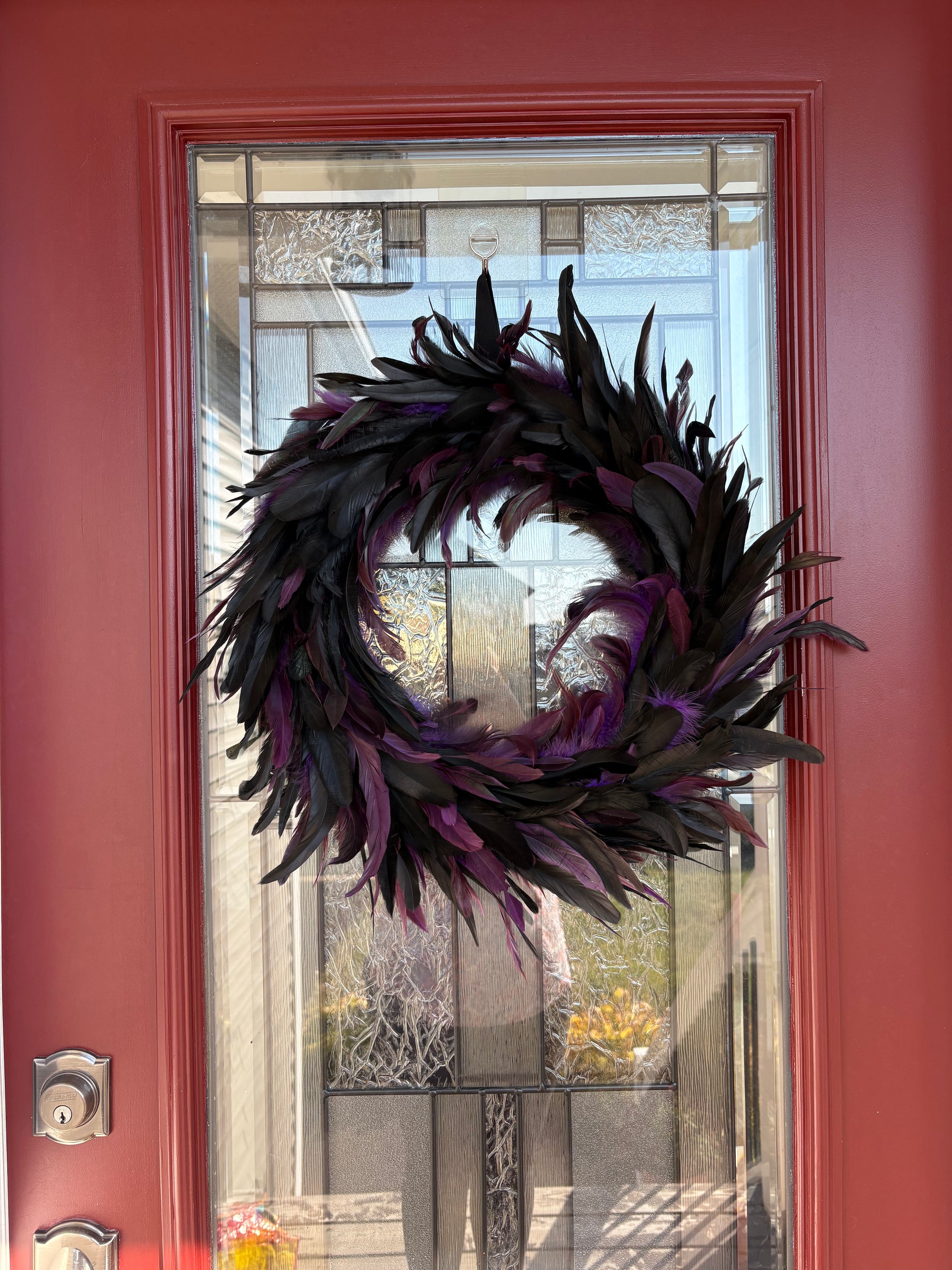 Raven’s Hallow Feather Wreath