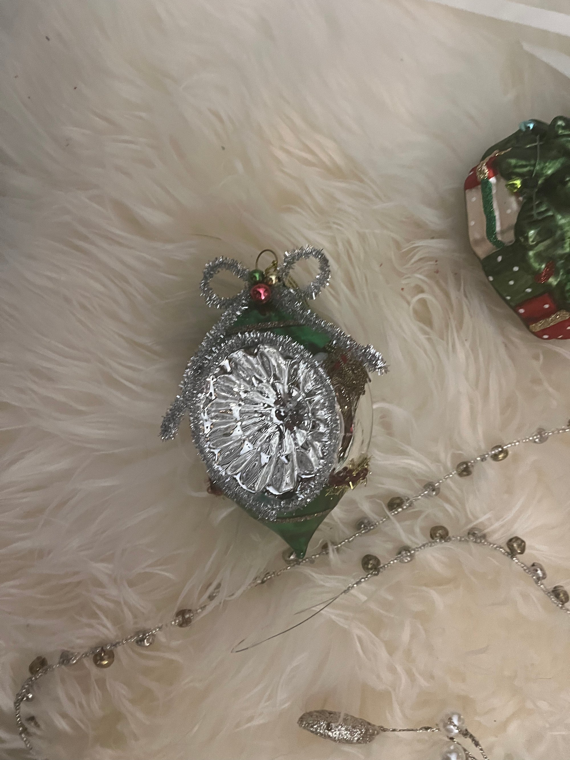 Vintage Christmas Reflector Ornament