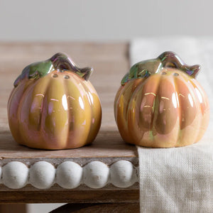 Iridescent Pumpkin Salt & Pepper