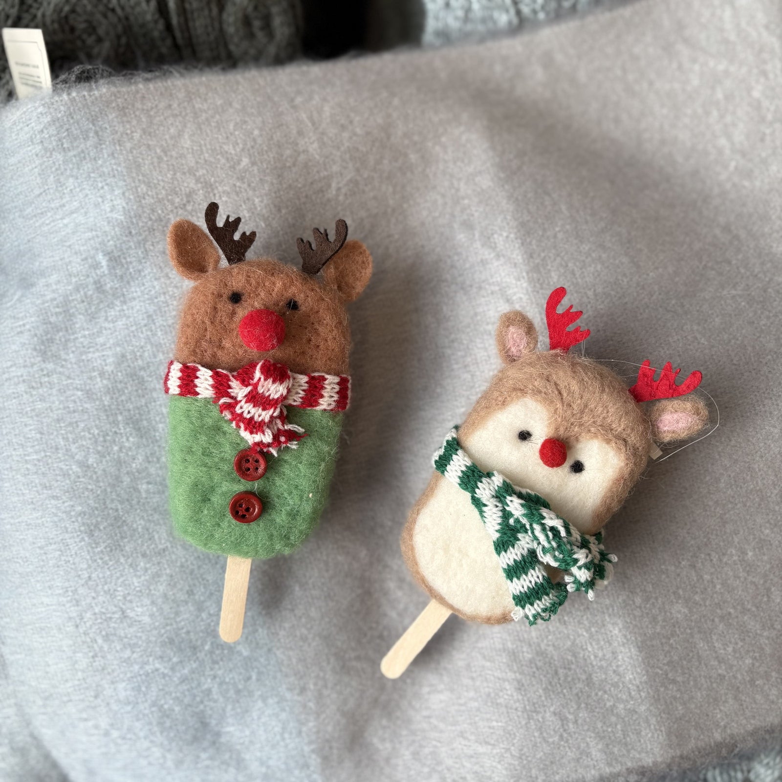 Moose-cicle Felted Ornament