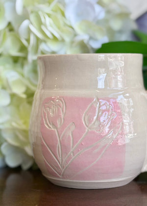 Blooming Tulip Mug - Handcrafted - Imagine that Pottery