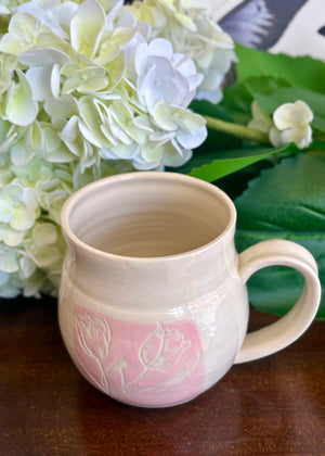 Blooming Tulip Mug - Handcrafted - Imagine that Pottery