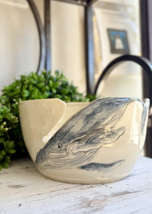 Ocean Blue - Whale Yarn Bowl