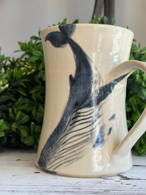 Giant of the Sea Whale Pottery Mug