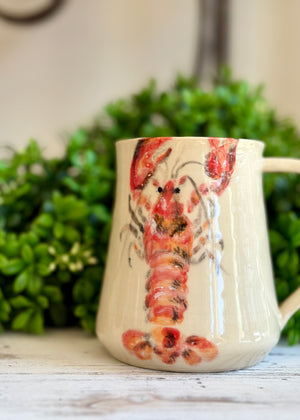 Atlantic Lobster Mug - Handmade Pottery