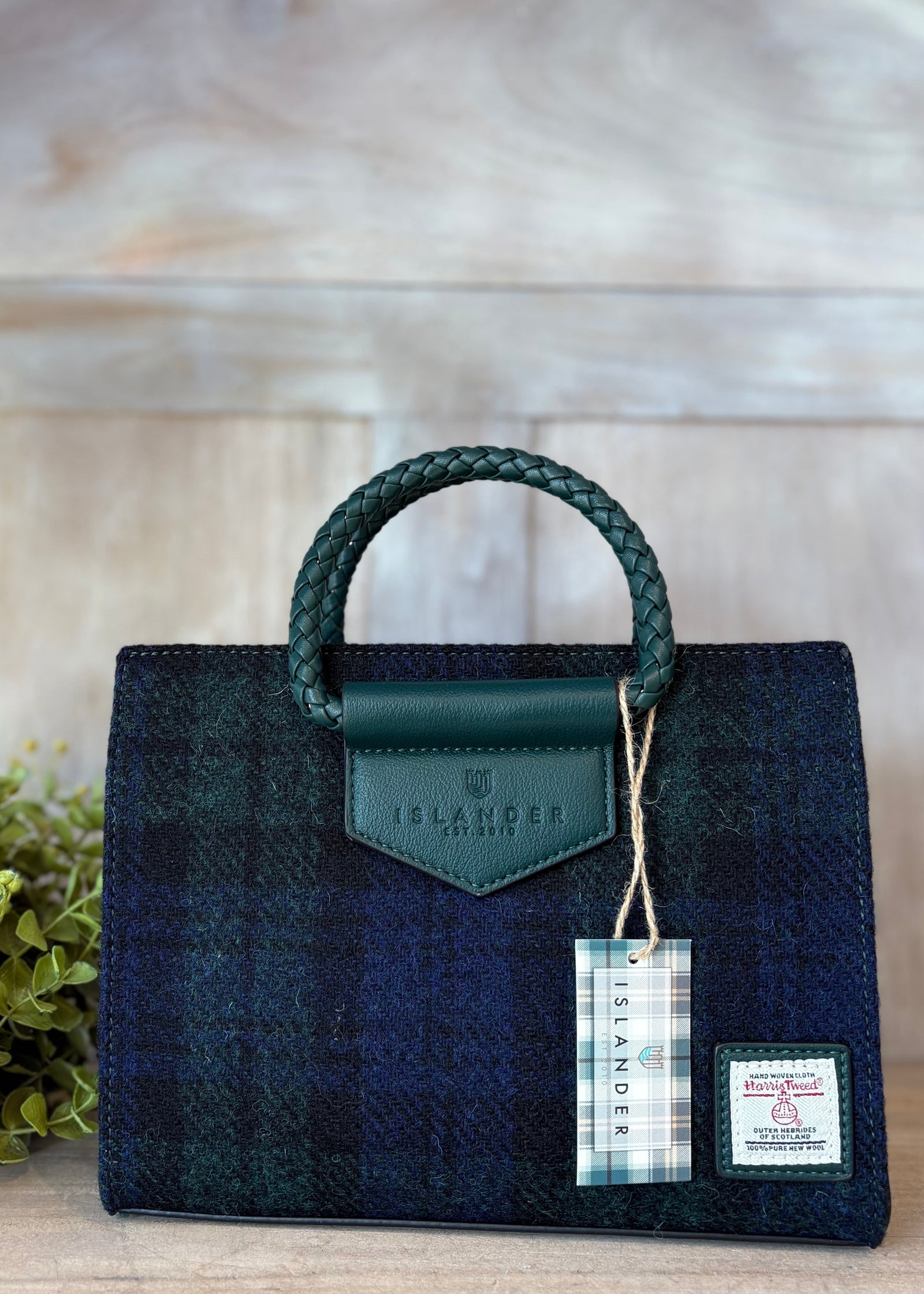 The Arran Tote - Green Tartan