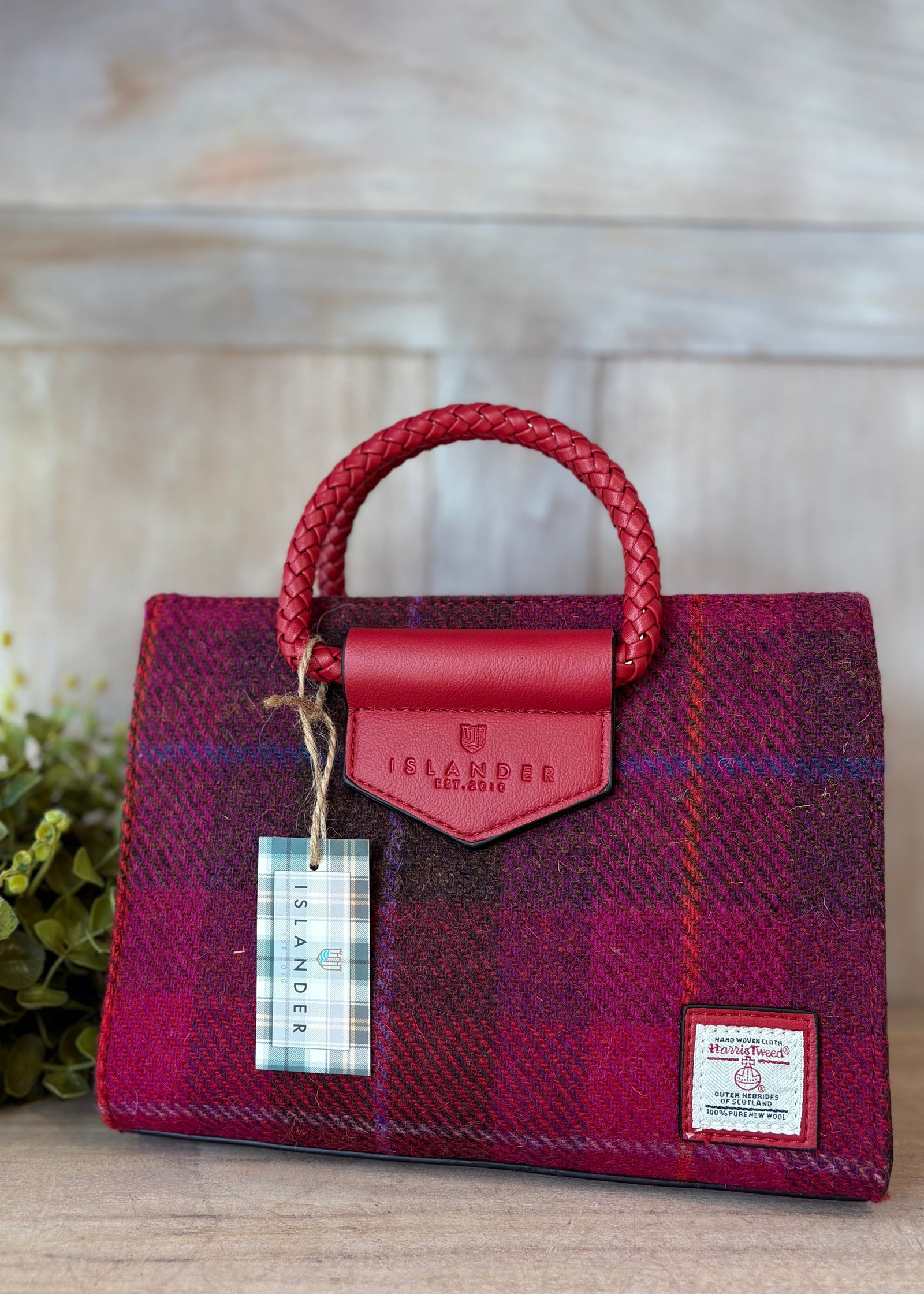 The Arran Tote - Fuchsia Tartan