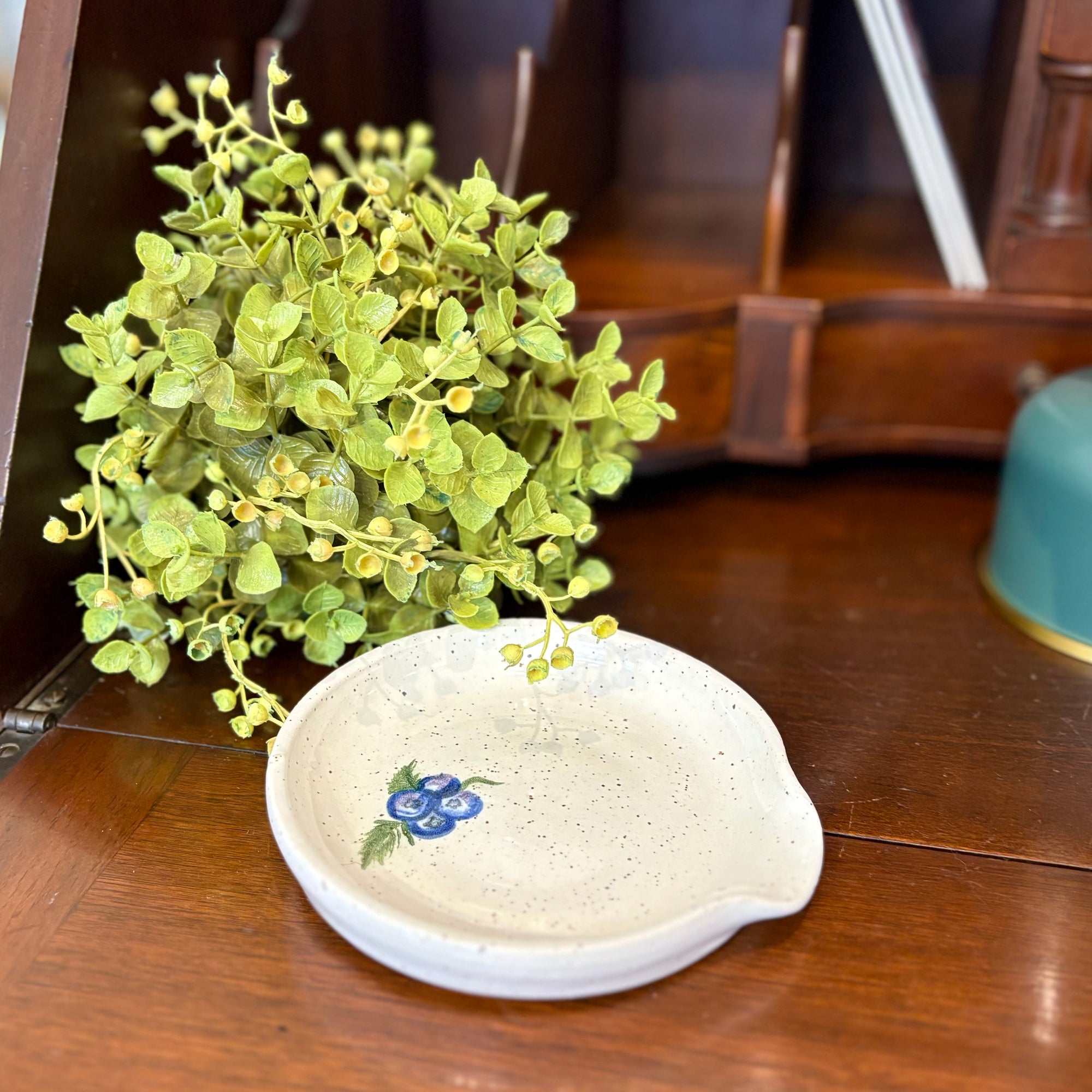 Newfoundland Blueberry - Spoon Rest - Handcrafted Pottery