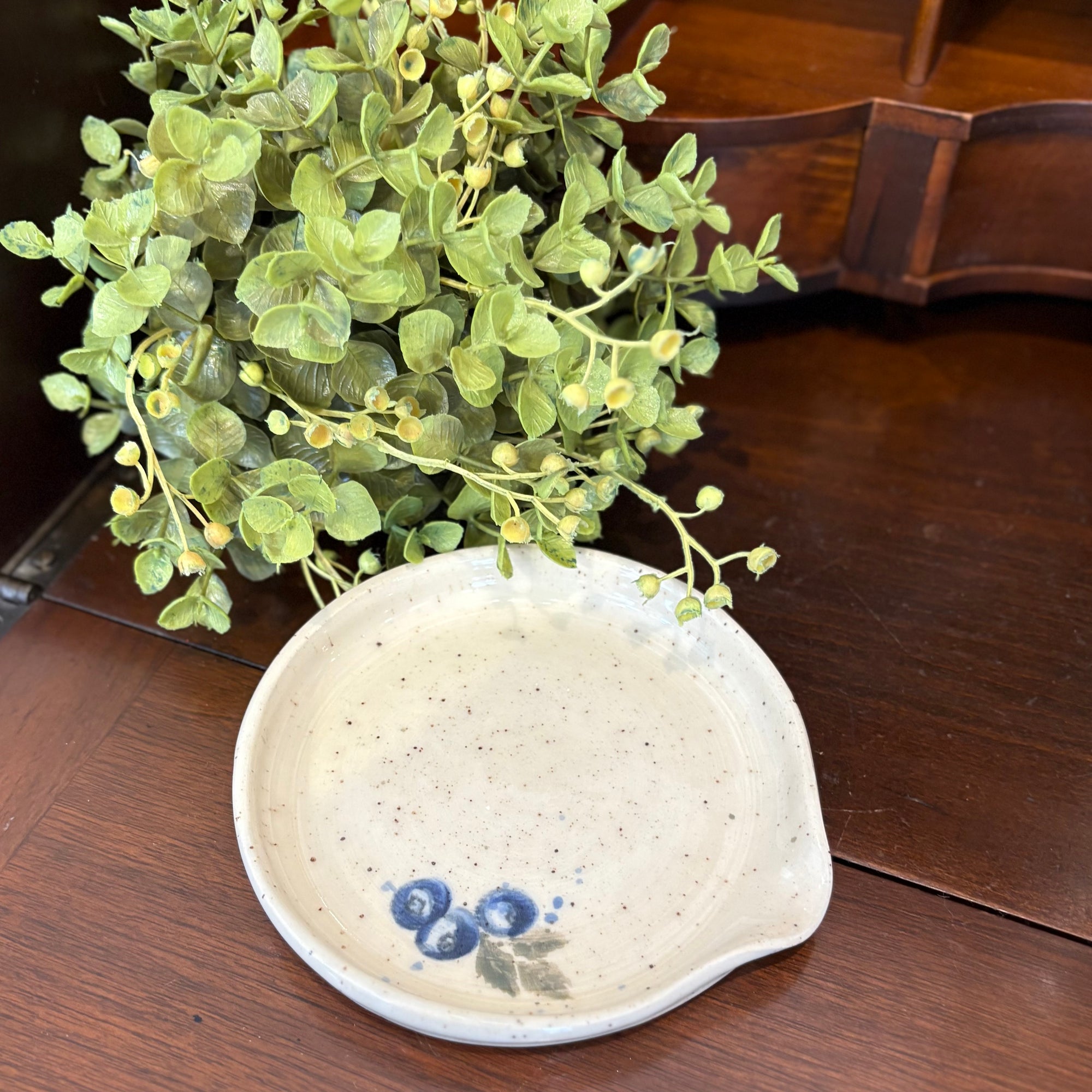 Newfoundland Blueberry - Spoon Rest - Handcrafted Pottery