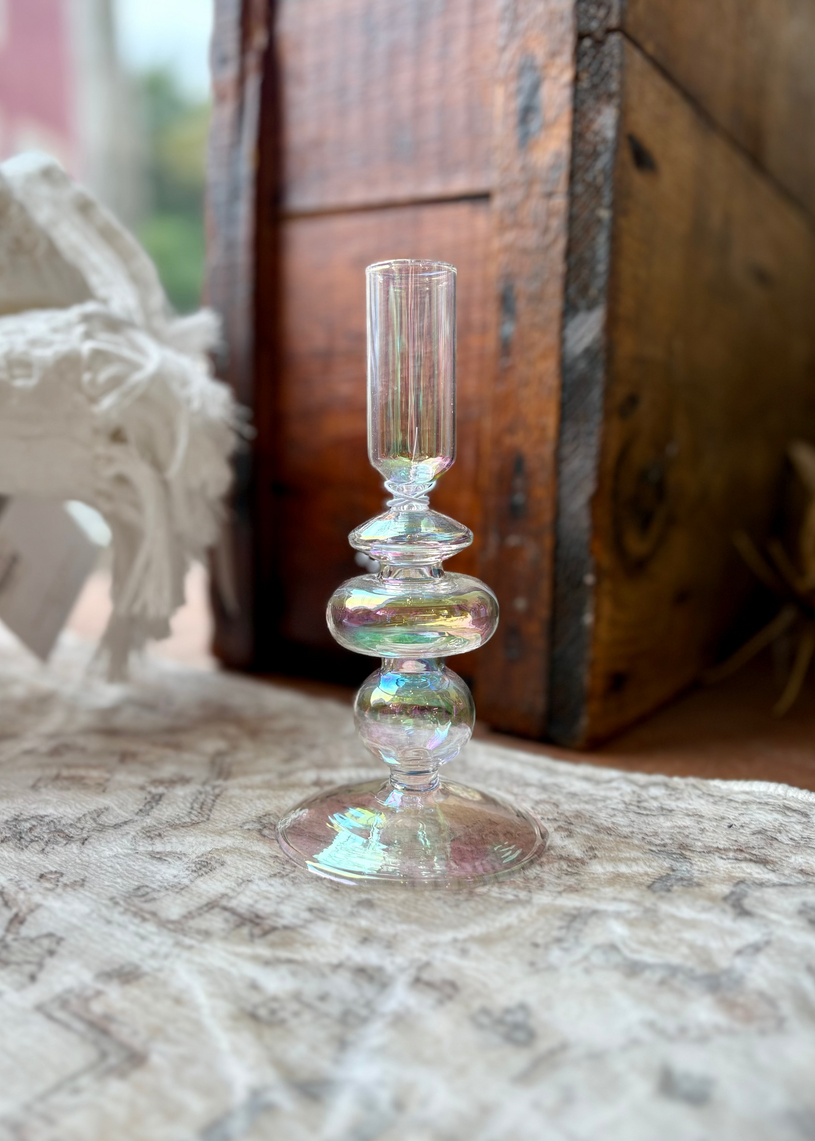 Iridescent Candle Holders