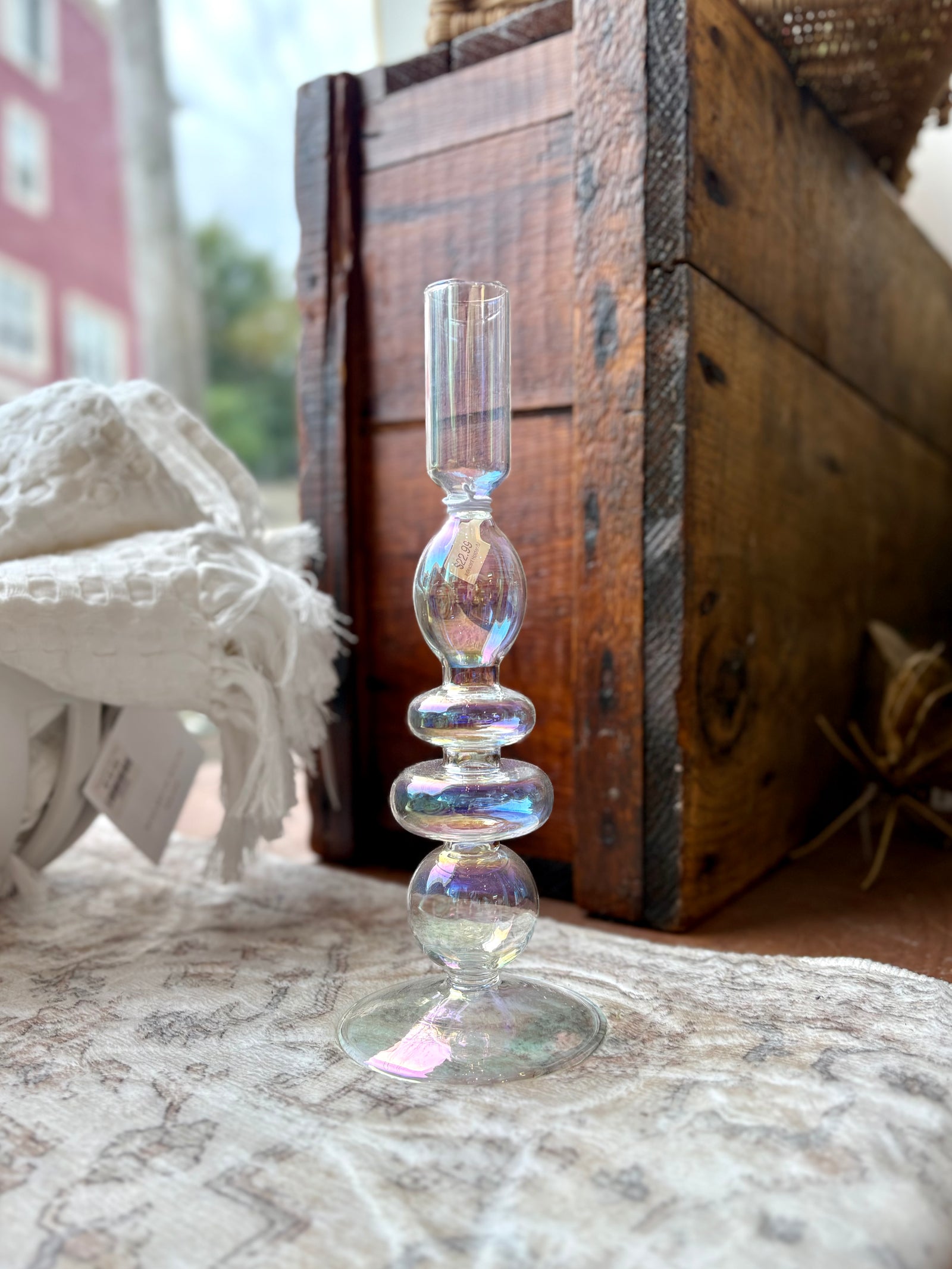 Iridescent Candle Holders