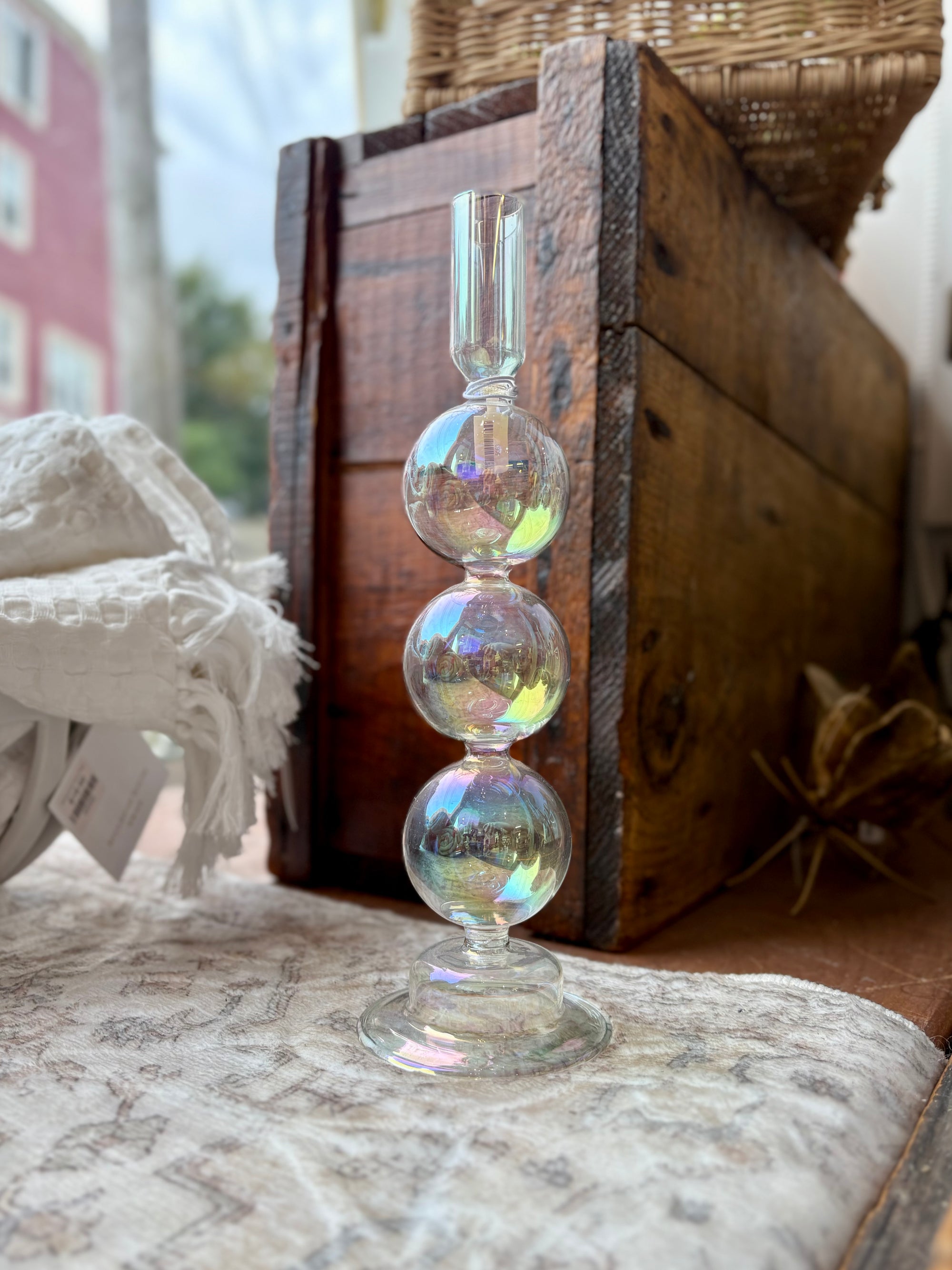 Iridescent Candle Holders