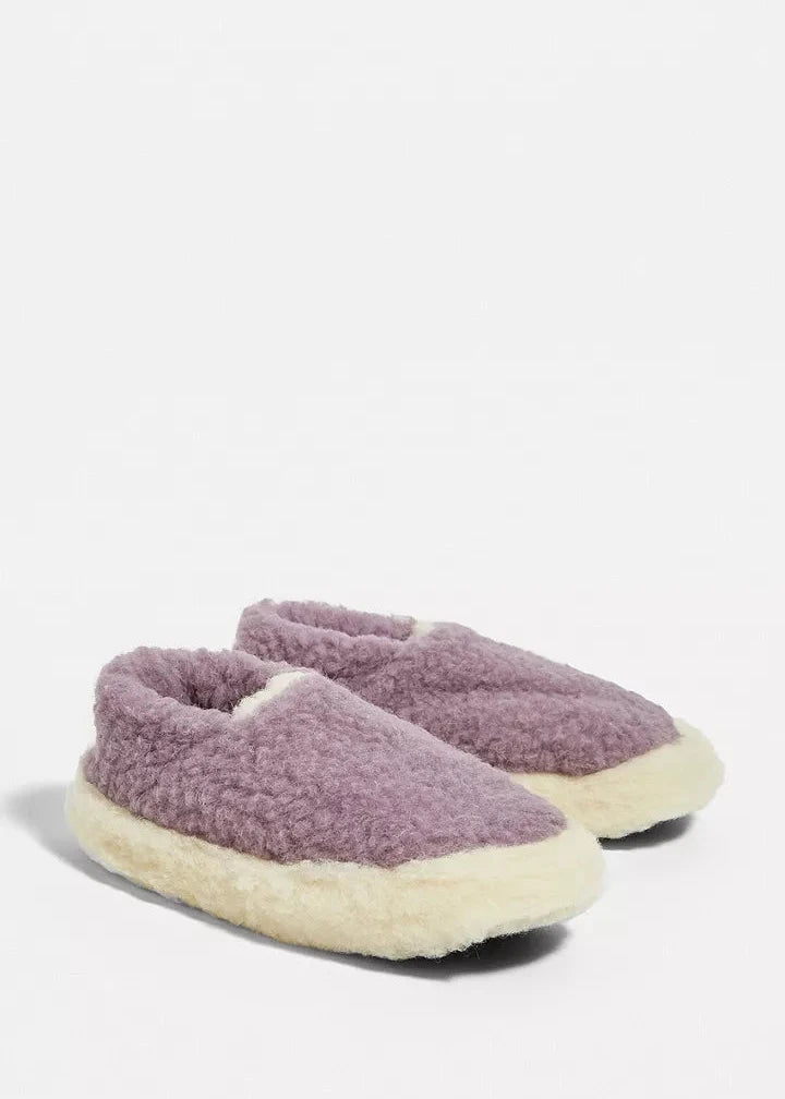 Lilac Wool - Sheep by the Sea Slippers