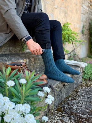 British Wool Boot Socks - Mallard