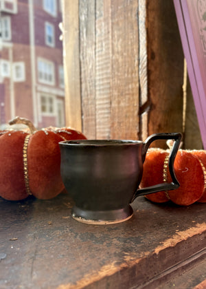 Velvet Black Pottery Mug