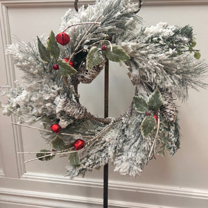 Frosted Woodland Jingle Wreath/Candle Ring