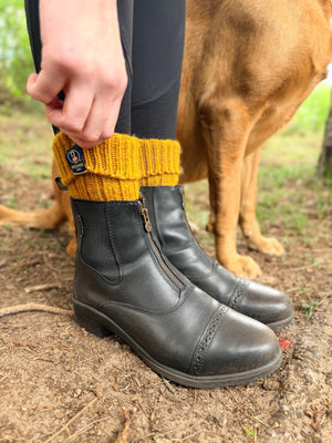 British Wool Boot Socks - Mustard Fields