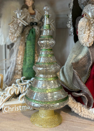 Glass LED Tabletop Tree