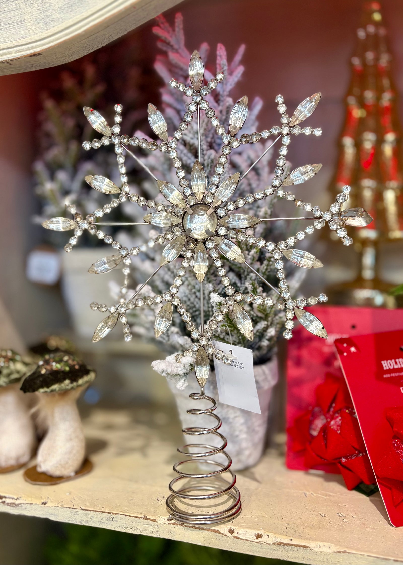 Jewelled Snowflake Tree Topper