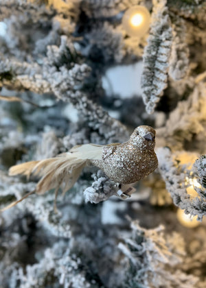 Champagne Glitter Birds