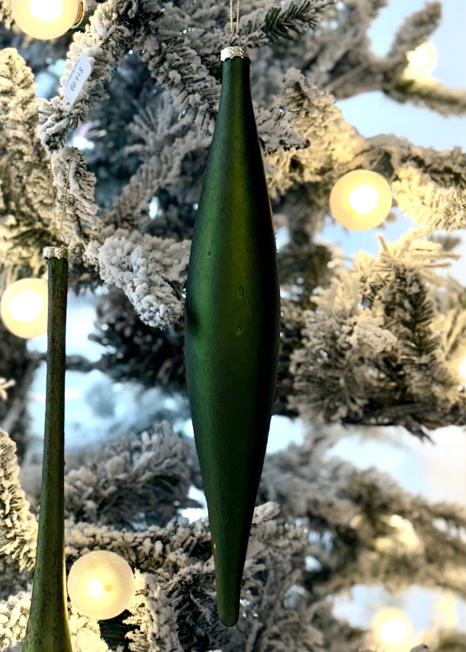 Vintage Styled Glass Drop Ornament