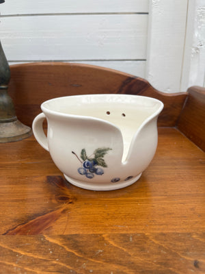 Porcelain Blueberry Yarn Bowl