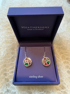 Heathergems  Tree of Life Earrings