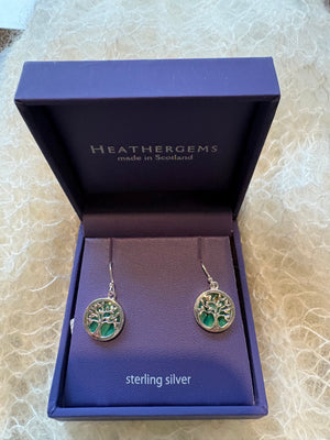 Heathergems  Tree of Life Earrings