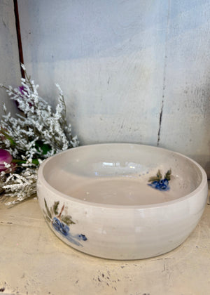 Blueberry Meadow Serving Bowl - Handcrafted Pottery