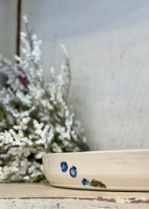 Blueberry Stem - Handcrafted Pottery Serving Plate